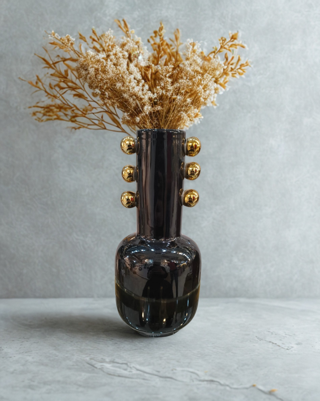 Modern Gold Studded Vase