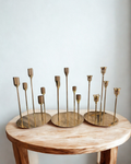 Multi-Stem Gold Candelabra Set – Modern Taper Candle Centerpiece