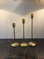 Elegant Spiral Candle Holders – Modern Gold & White Home Décor