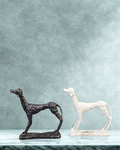 Textured Greyhound Dog Sculpture