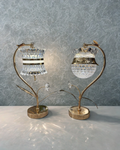 Lumina Botanical Crystal & Brass Accent Table Lamps (Single) | Luxury Ambient Lighting