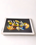 Modern Abstract Arabic Calligraphy Framed Canvas Art | Colorful Islamic Wall Decor