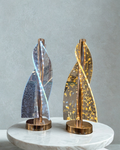 Premium Spiral Acrylic LED Table Lamp – Luxury Modern Accent Light