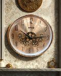 ATCO Luxury Rose Gold Moving Gear Wall Clock – Elegant Statement Decor