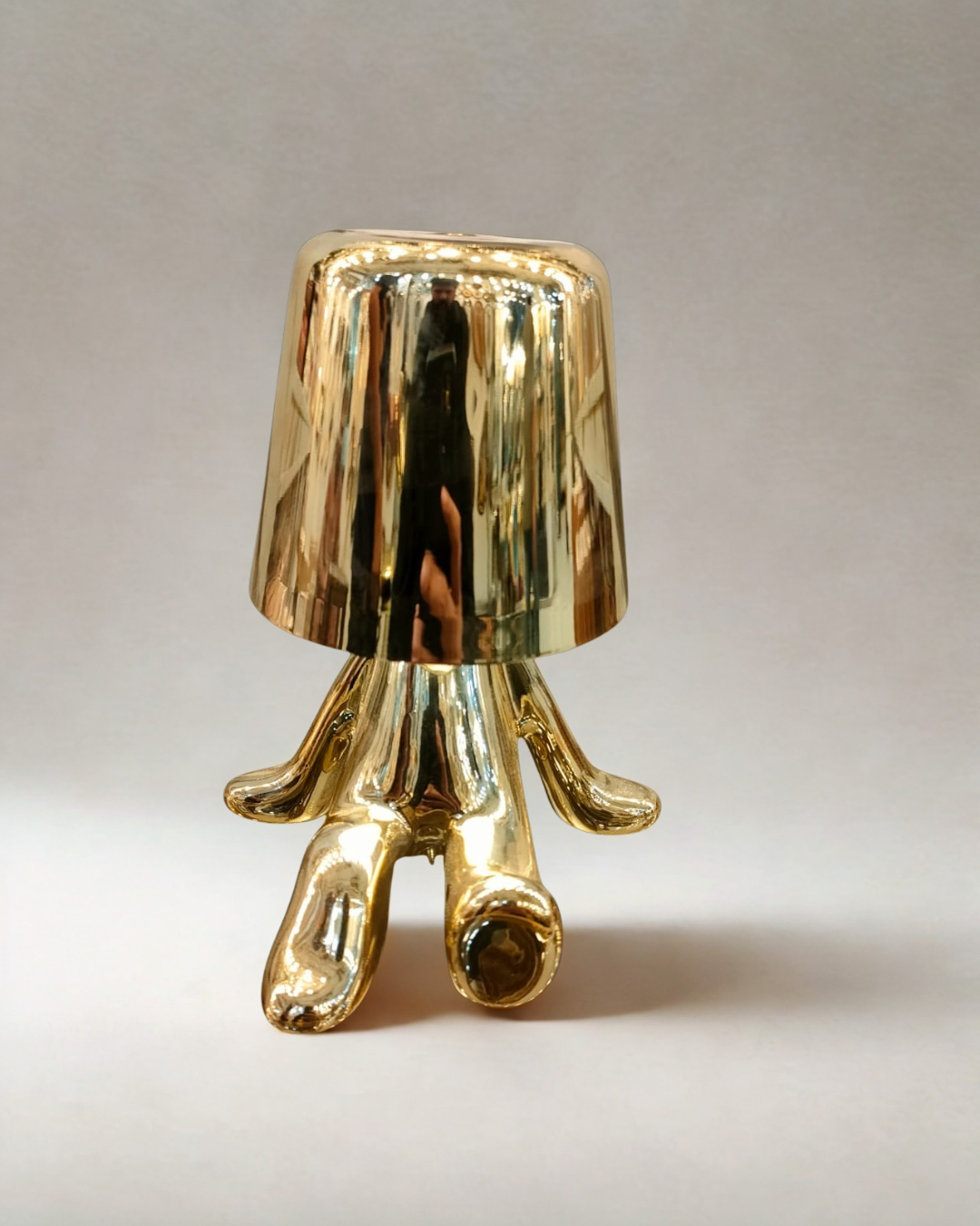 Golden Character Sculptural Table Lamp | Whimsical Luxury Decor