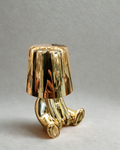 Golden Sitting Character Lamp | Playful Luxury Accent Lighting