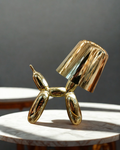 Golden Balloon Dog Sculptural Lamp | Modern Pop Art Decor