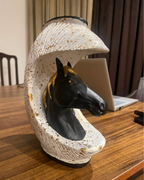 Crescent Moon Horse Bust Vase
