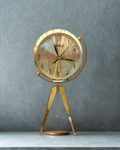 ATCO Luxury Gold Tabletop Tripod Clock – Elegant Champagne Desk Decor