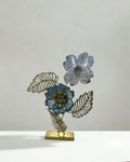 Aura Filigree Metal Floral Sculpture | Luxury Tabletop Accent