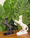 Textured Rearing Horse Sculpture