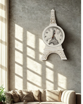 Parisian Heritage Eiffel Tower Hanging Wall Clock – French Cottage Home Decor