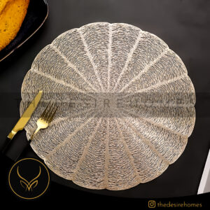 Vinyl Coasters Gold Net Set of 6