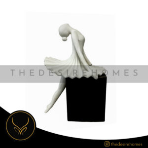 Elegant Ballet Girl Abstract Figurine