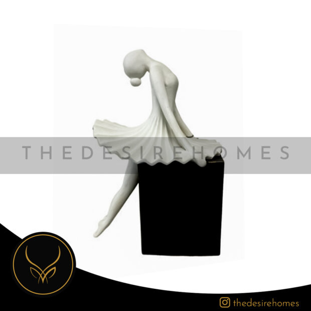 Elegant Ballet Girl Abstract Figurine