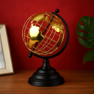 🌐 Golden World Desktop Globe 🌐