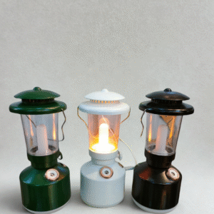 Vintage-Style LED Mini Lanterns - Rechargeable Camping & Decorative Light Set