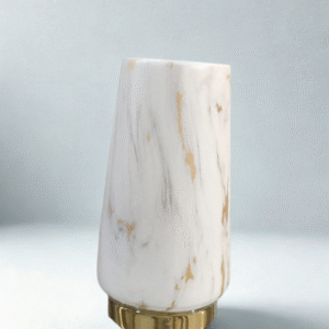 Modern Gold-Veined Marble Look Tumbler / Glamorous Vanity Cup