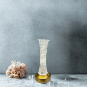 Elegance Illuminated: The Crystal Hourglass Table Lamp