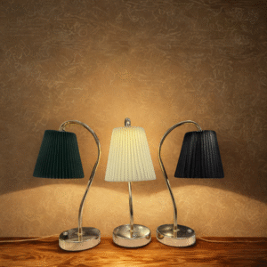 The Pleated Trio: Retro Charm for Modern Spaces